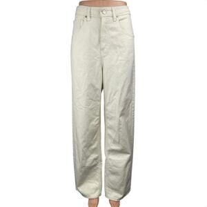 Urban Outfitters BDG Women's White High Rise Baggy Wide Leg Trousers Pants Sz 32